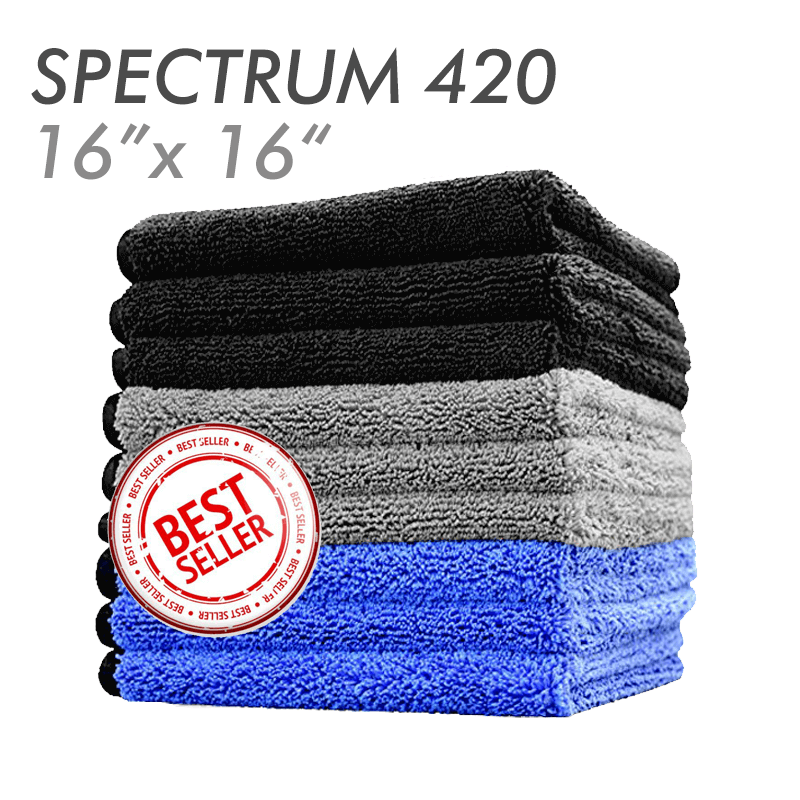 Spectrum dual-pile microfiber towel